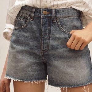 Pilcro Classic Distressed Women's Denim Shorts - Light Blue